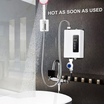 🔥50% DE RÉDUCTION ! ✨ Chauffe-eau Instantané sans Réservoir - Design Compact avec Contrôle de Température Numérique pour Économie d'Énergie ⚡🚿